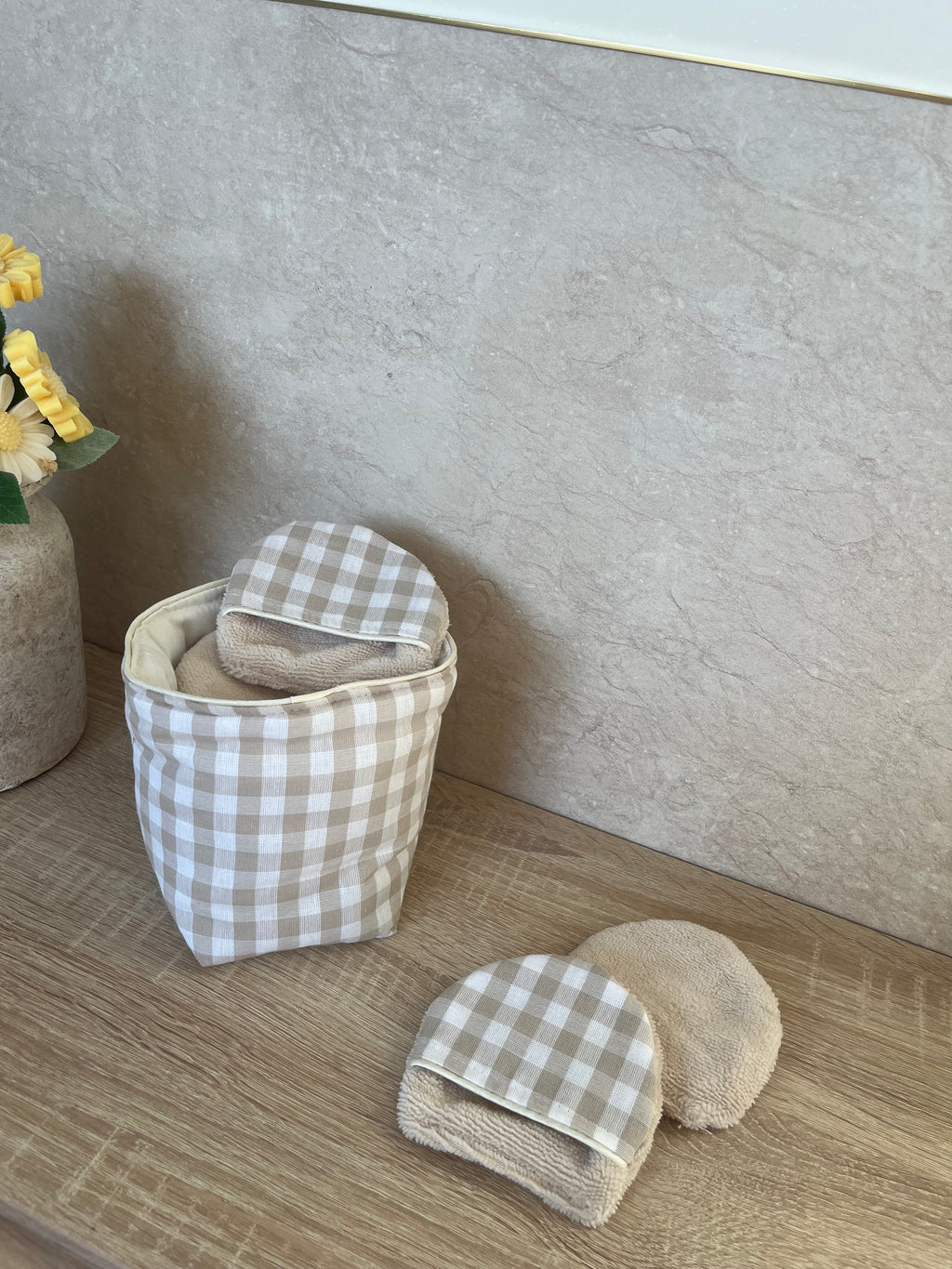 Blé - Coton démaquillant réversible