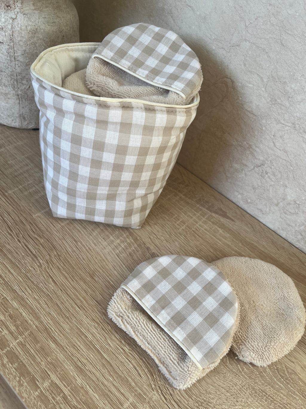 Blé - Coton démaquillant réversible