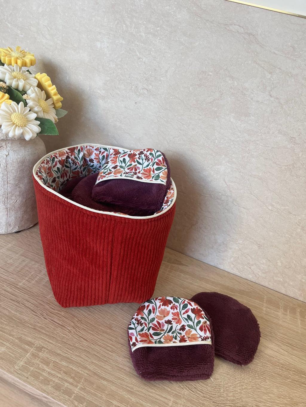 Roussillon - Coton démaquillant réversible